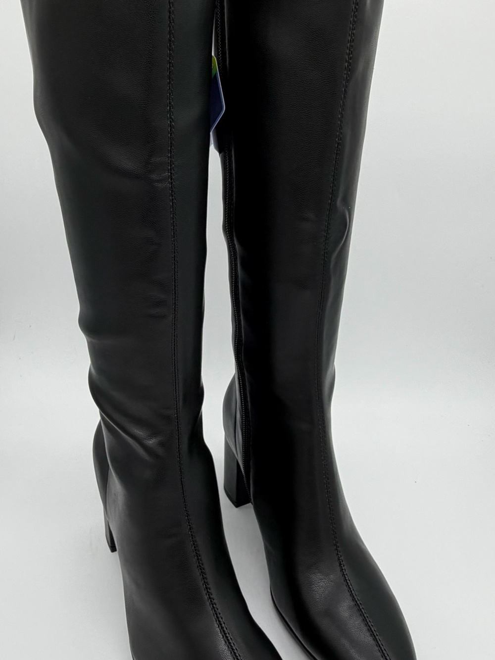 AEROSOLES Black Knee-High Block Heel Boots